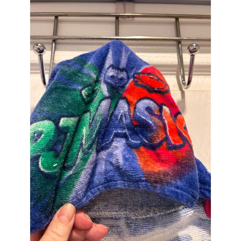 PJ Masks Hooded Bath Towel Kids Blue Red Green Catboy Owlette Gekko DIsney